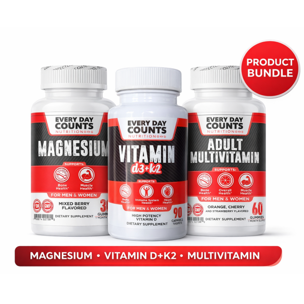 Multivitamin Gummies, Vitamin D3/k2 tabs and Magnesium Gummies